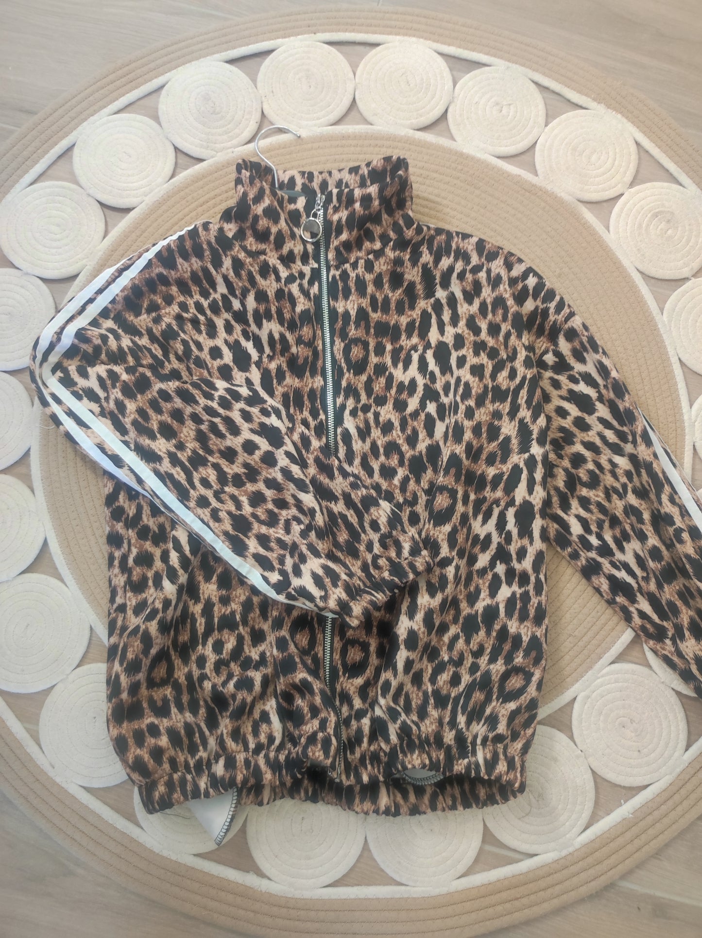 Veste léopard zippé Wild