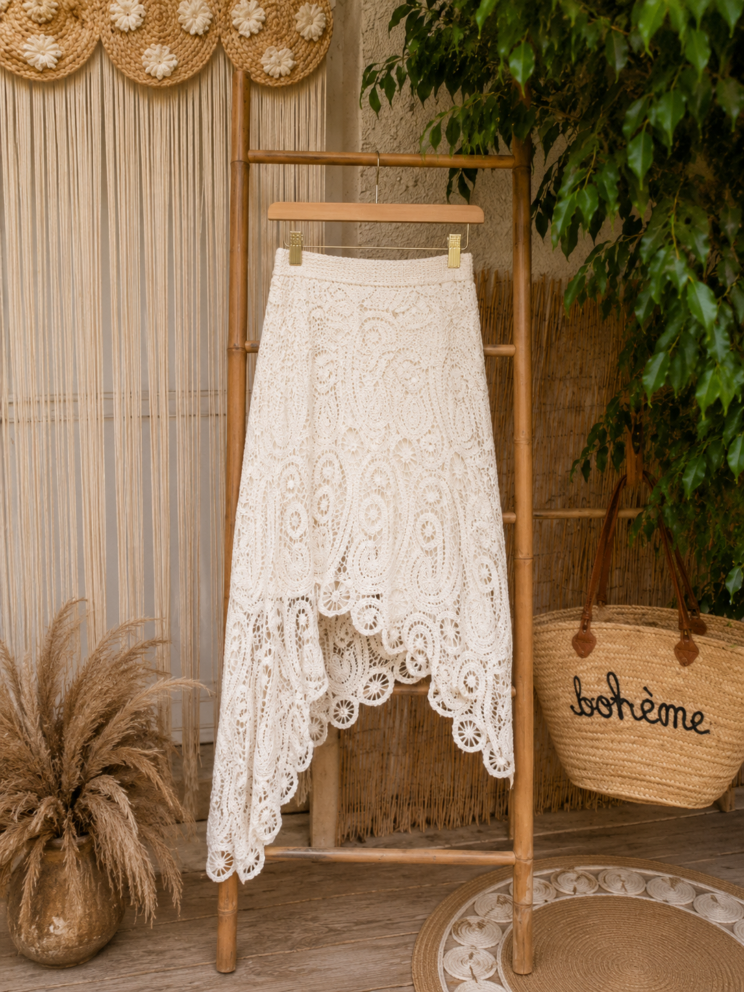 Jupe assymetrique crochet 🤍