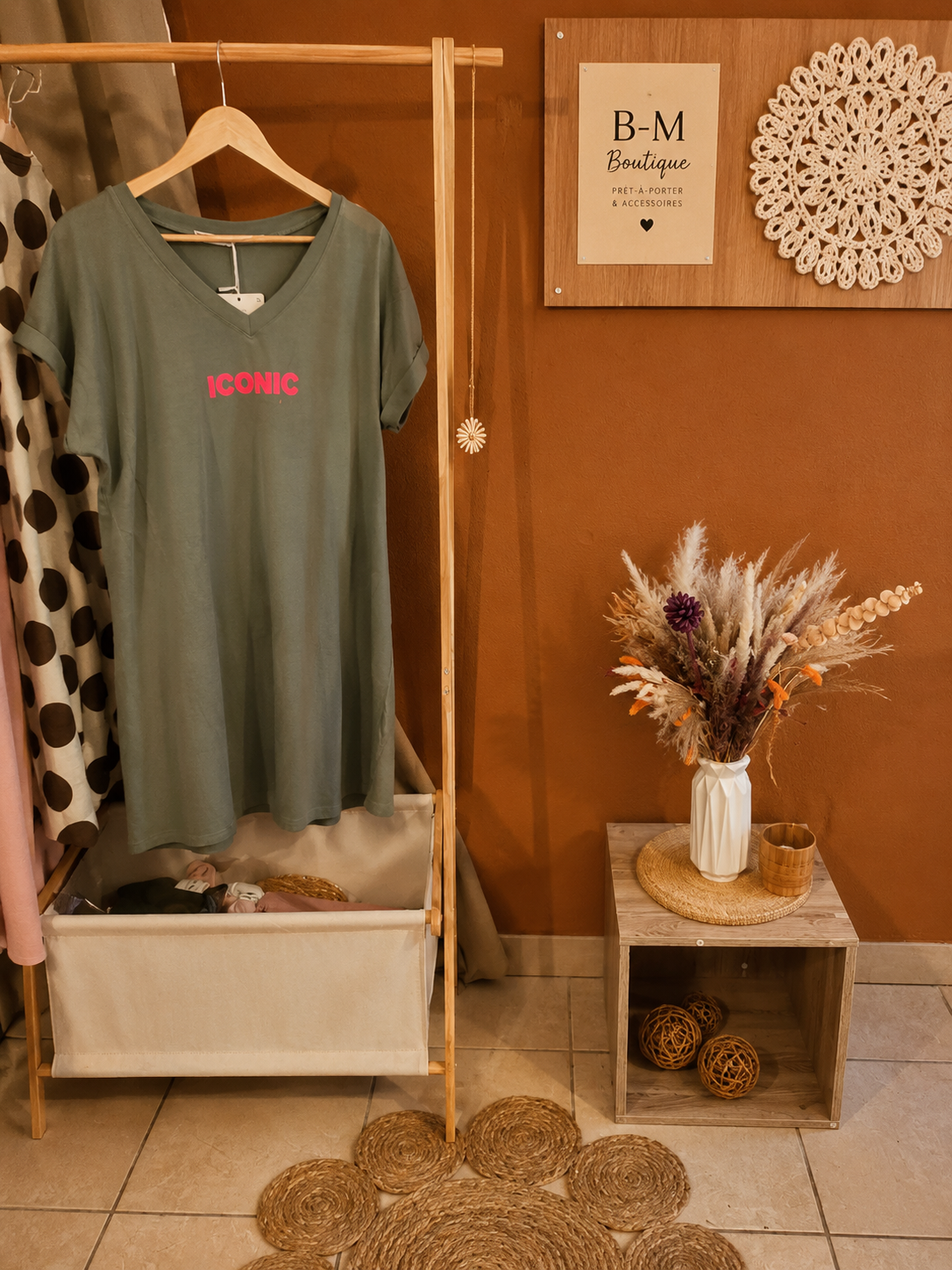 Robe iconic kaki đź’š