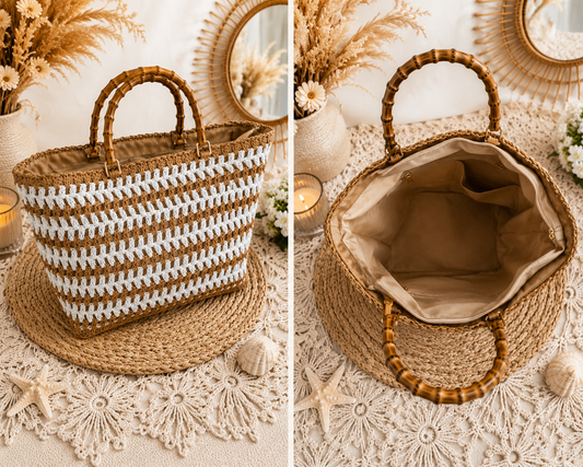Grand sac cabas 🤎🤍