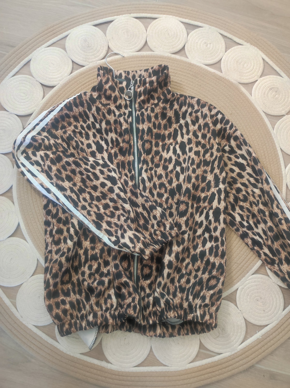 Veste léopard zippé Wild