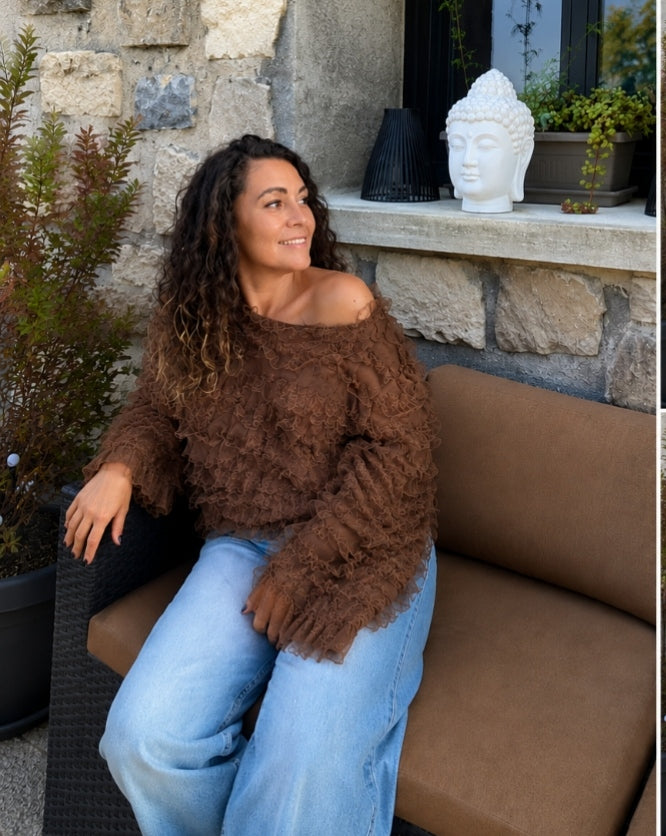 Blouse Dentelle Crush 🤎