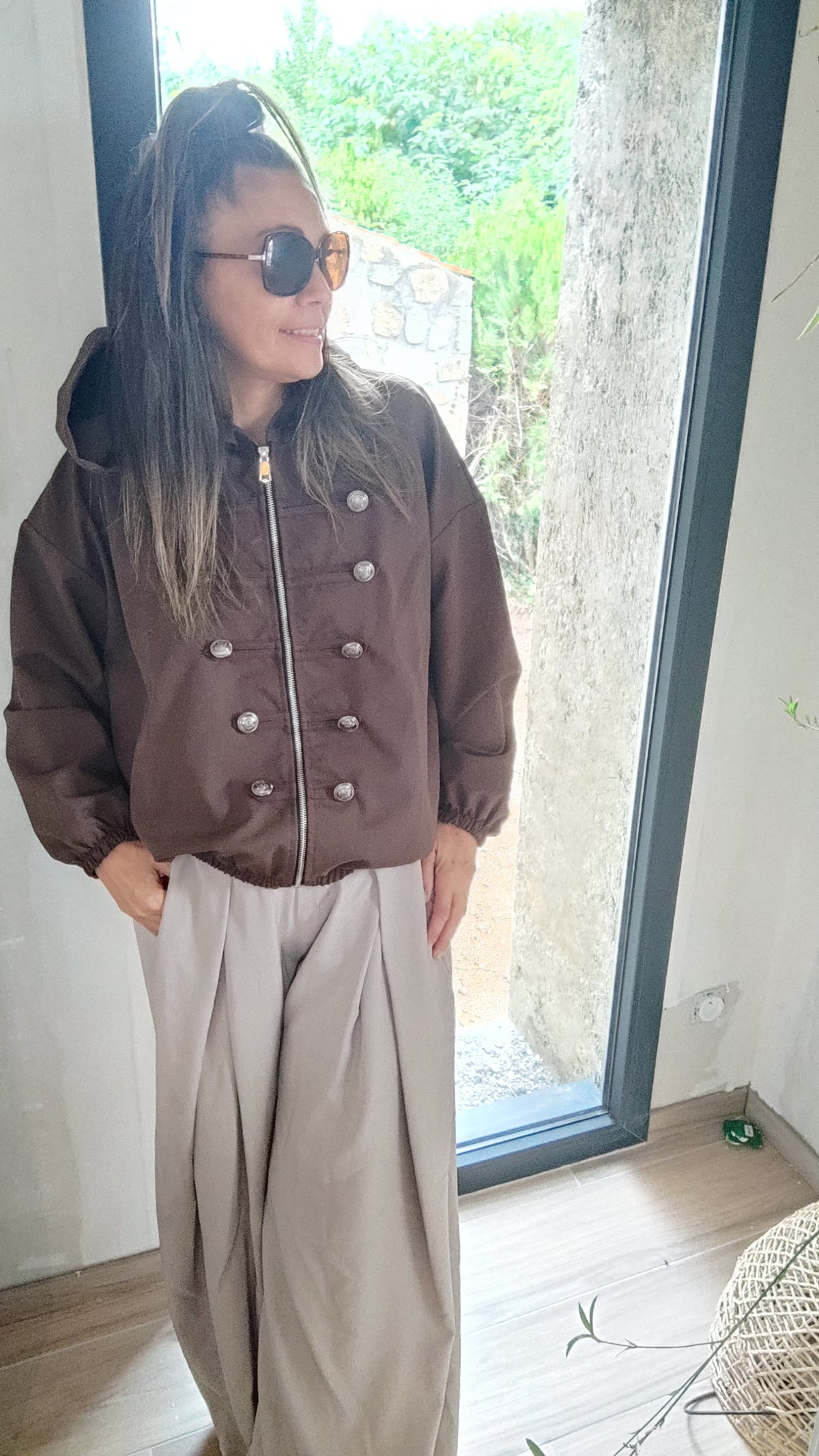 Veste Casual Officier à Capuche