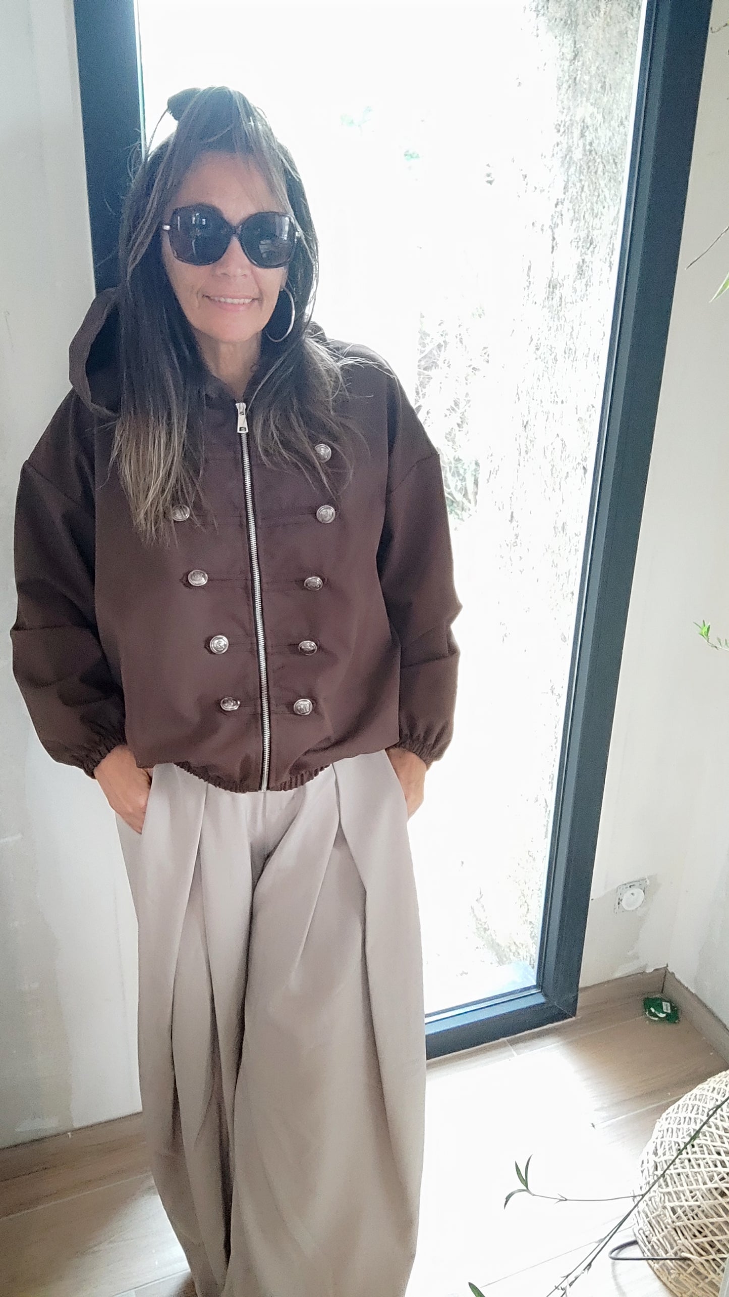 Veste Casual Officier à Capuche