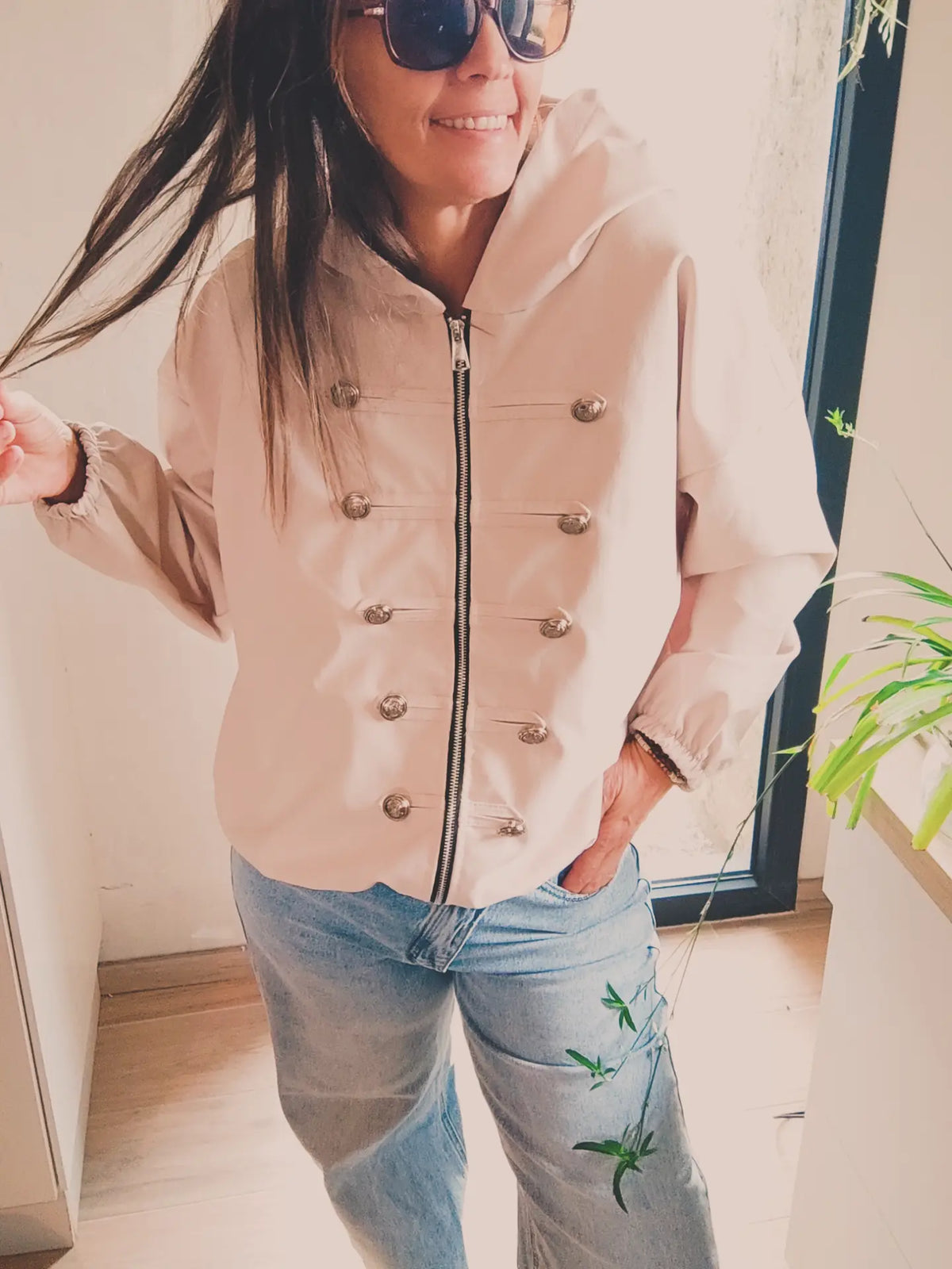 Veste Casual Officier à Capuche
