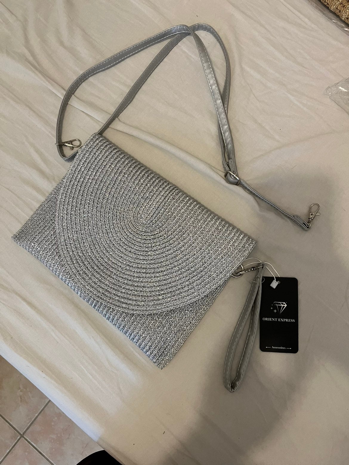 Grande pochette Argenté
