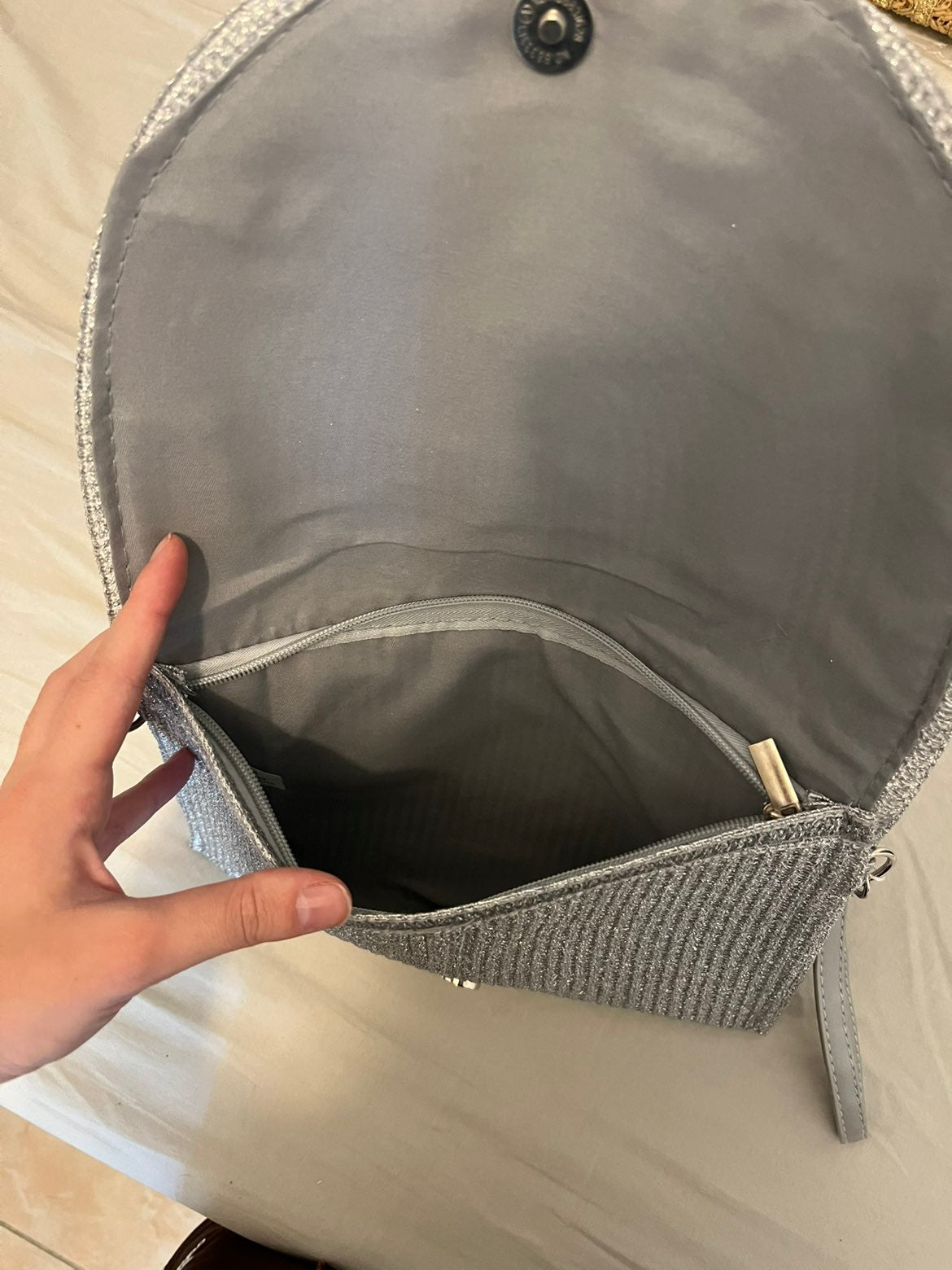 Grande pochette Argenté