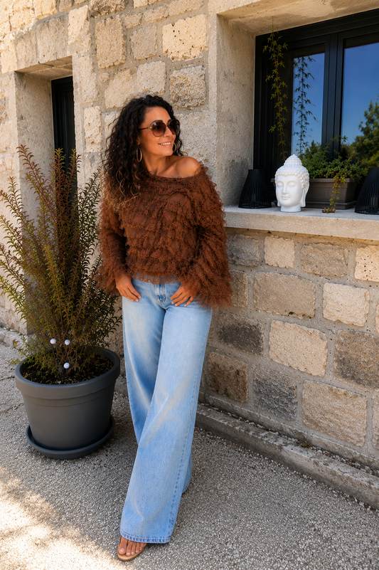 Blouse Dentelle Crush 🤎
