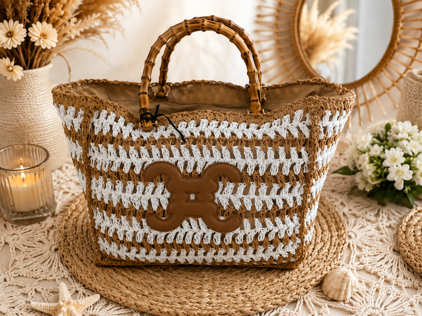 Grand sac cabas 🤎🤍
