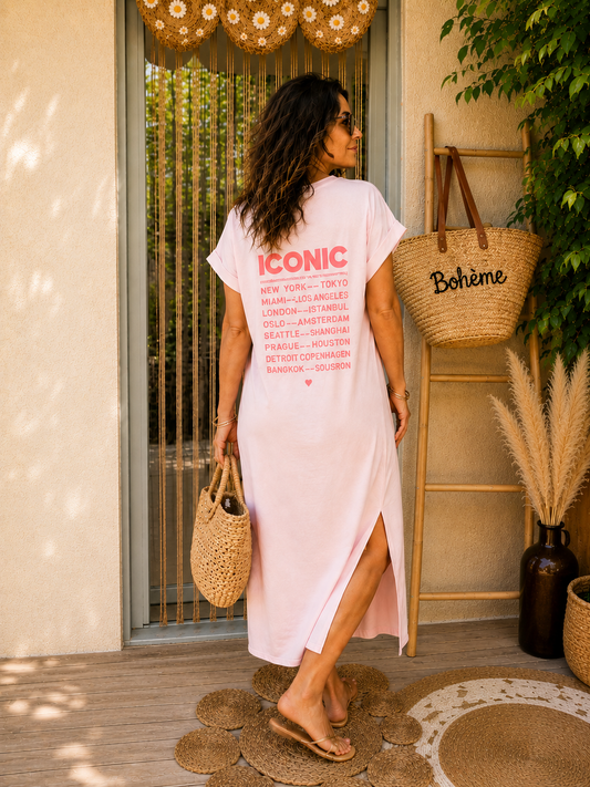 Robe iconic rose poudré 🌸