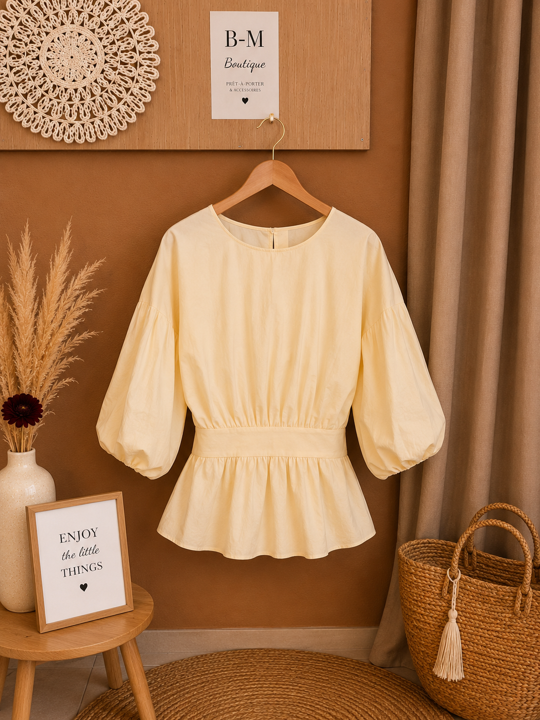 Blouse jaune Dos nu 💛