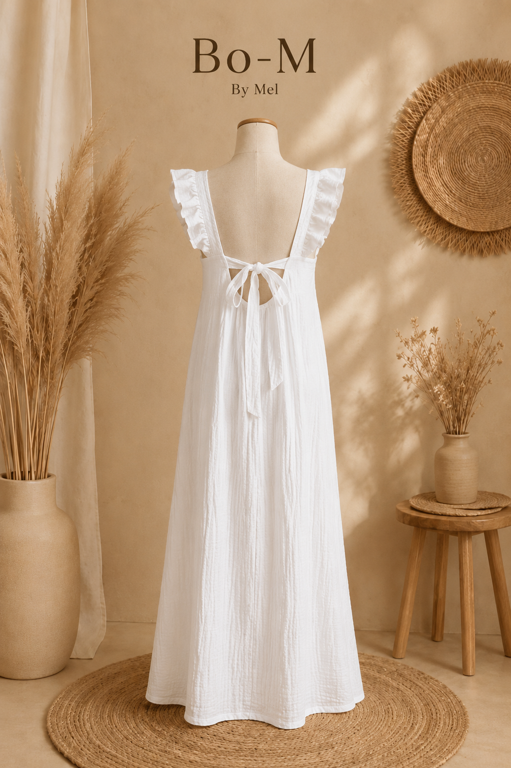 Robe longue en gaze de coton 🤍