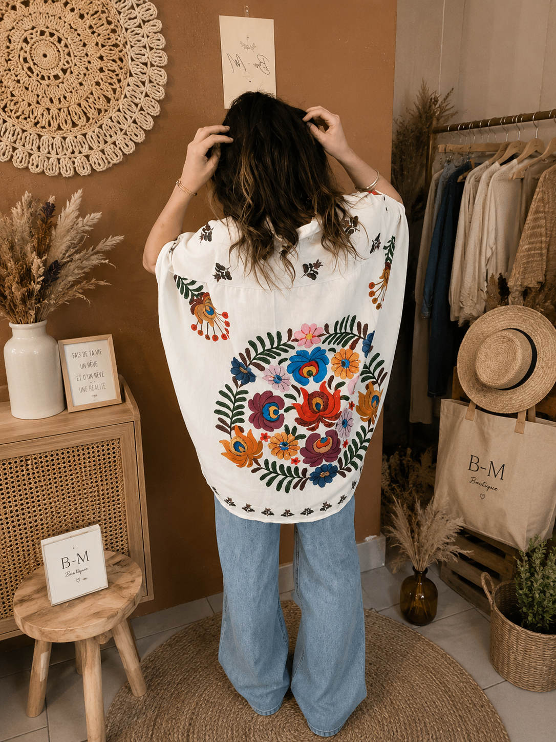Chemise oversize bohème 🌸
