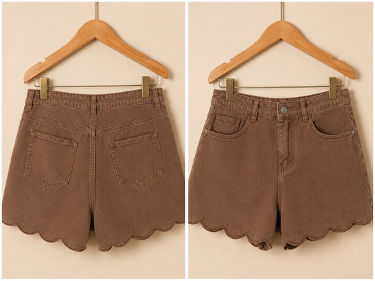Short  en jean détail